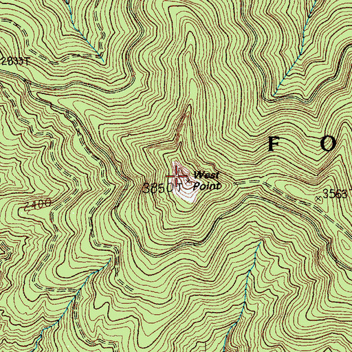 Topographic Map of West Point, WA