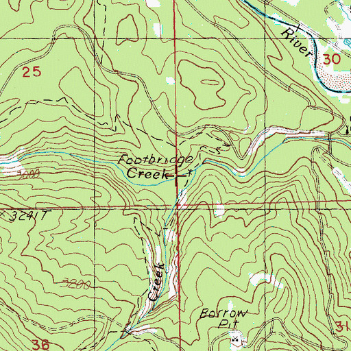 Topographic Map of West Quartz Creek, WA