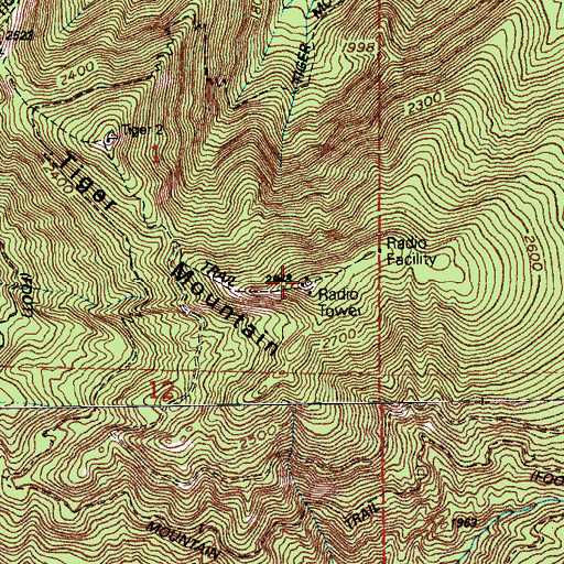 Topographic Map of West Tiger Mountain, WA