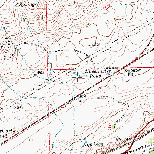 Topographic Map of Wheelhouse Pond, WA