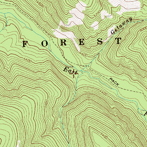 Topographic Map of White Creek, WA