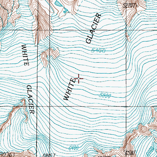 Topographic Map of White Glacier, WA