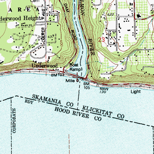 Topographic Map of White Salmon River, WA