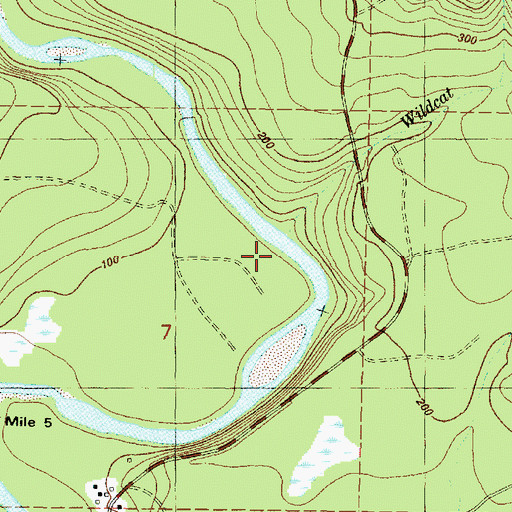 Topographic Map of Wildcat Creek, WA