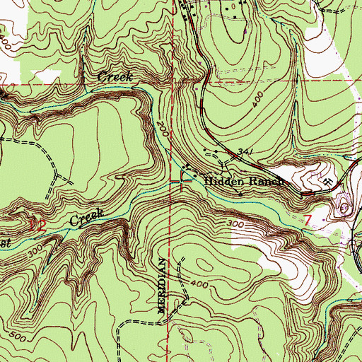 Topographic Map of Wildcat Creek, WA