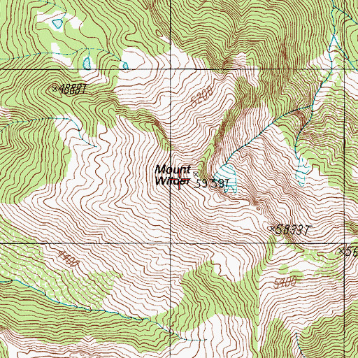 Topographic Map of Mount Wilder, WA