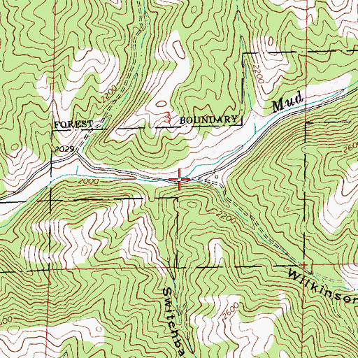 Topographic Map of Wilkinson Canyon, WA