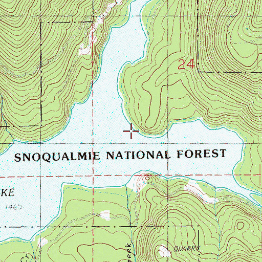 Topographic Map of Williamson Creek, WA