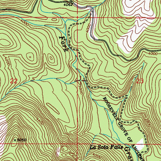 Topographic Map of Willow Creek, WA