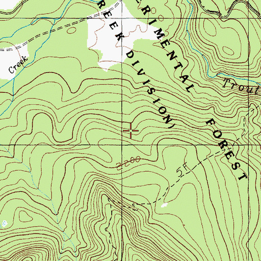 Topographic Map of Wind River Experimental Forest, WA
