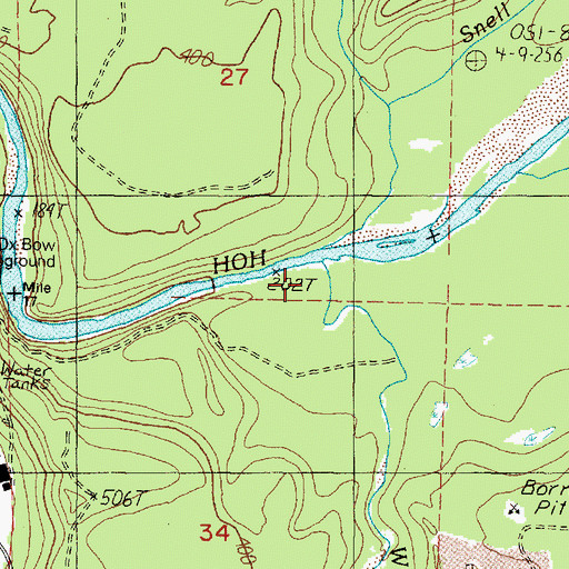 Topographic Map of Winfield Creek, WA