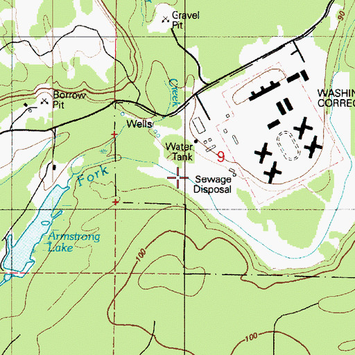 Topographic Map of Winter Creek, WA