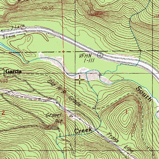 Topographic Map of Wood Creek, WA
