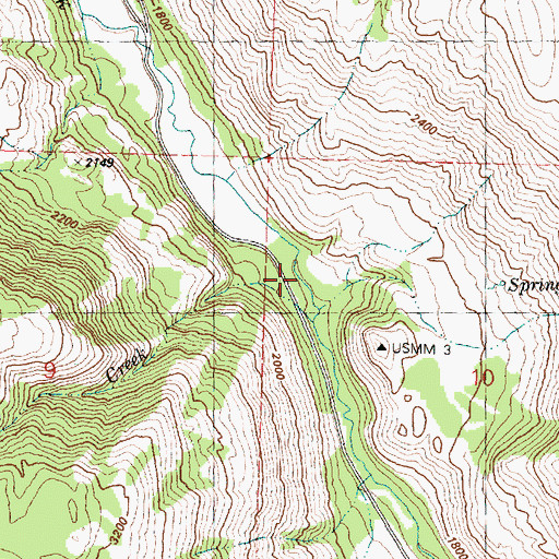 Topographic Map of Woolloomooloo Creek, WA