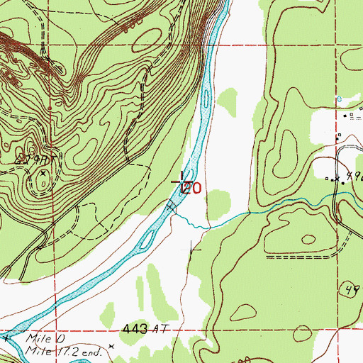 Topographic Map of Wyant Creek, WA