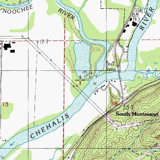 Topographic Map of Wynoochee River, WA