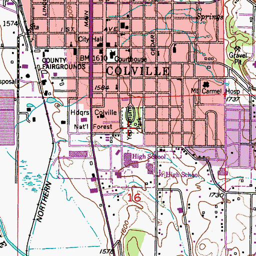 Topographic Map of Yep Kanum Park, WA