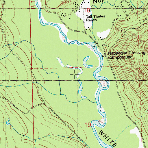 Topographic Map of Napeequa Crossing Campground, WA