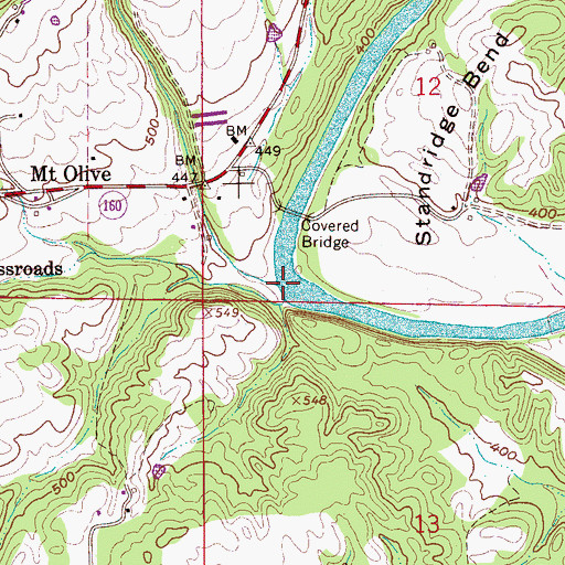 Topographic Map of Pannell Creek, AL
