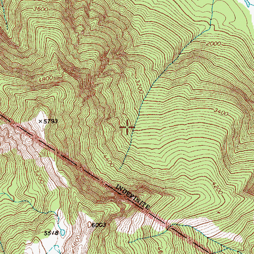 Topographic Map of Ross Lake National Recreation Area, WA