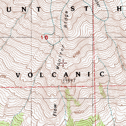 Topographic Map of Monitor Ridge, WA