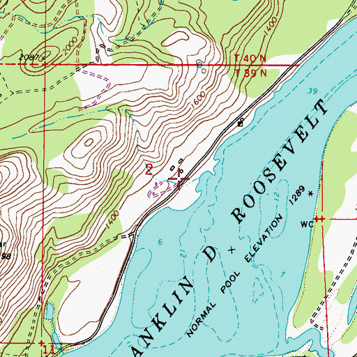 Topographic Map of Bear Creek, WA