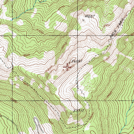 Topographic Map of Cowap Peak, WA