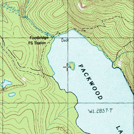 Topographic Map of Agnes Island, WA