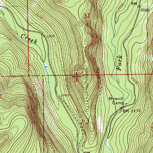 Topographic Map of Barlow Point, WA