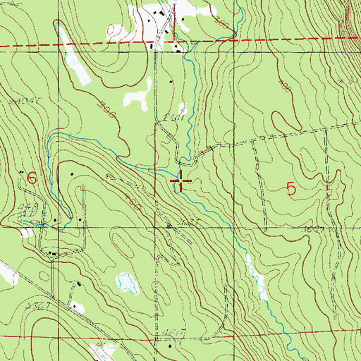 Topographic Map of Sorgenfrei Creek, WA