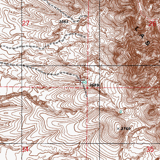 Topographic Map of Boice Tank, AZ