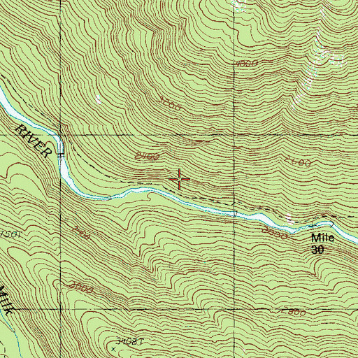 Topographic Map of Buckeye Basin, WA