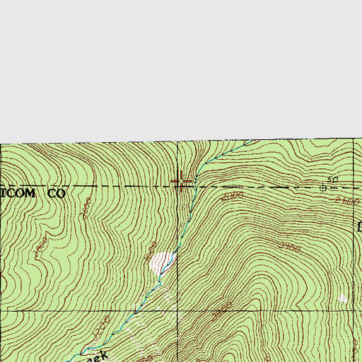 Topographic Map of Consolidation Creek, WA