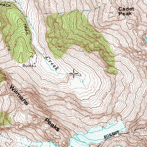 Topographic Map of Glacier Basin, WA