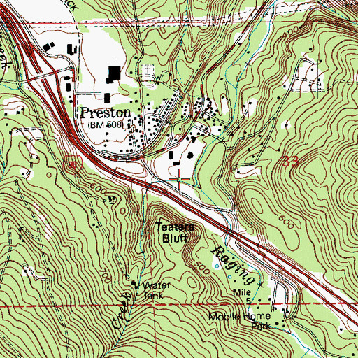 Topographic Map of Soderman Creek, WA