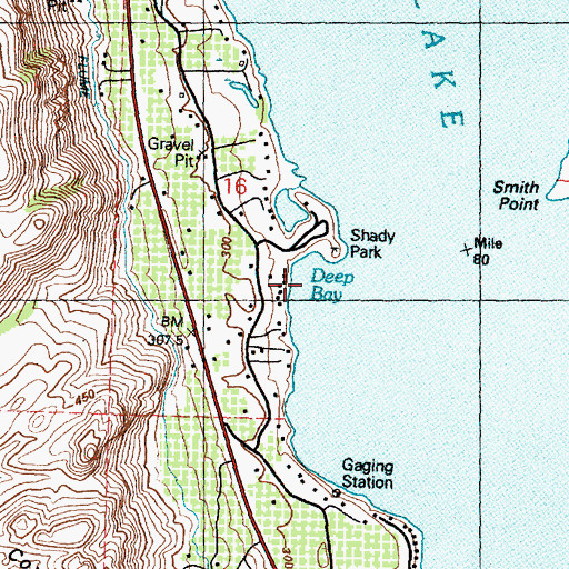 Topographic Map of Deep Bay, WA