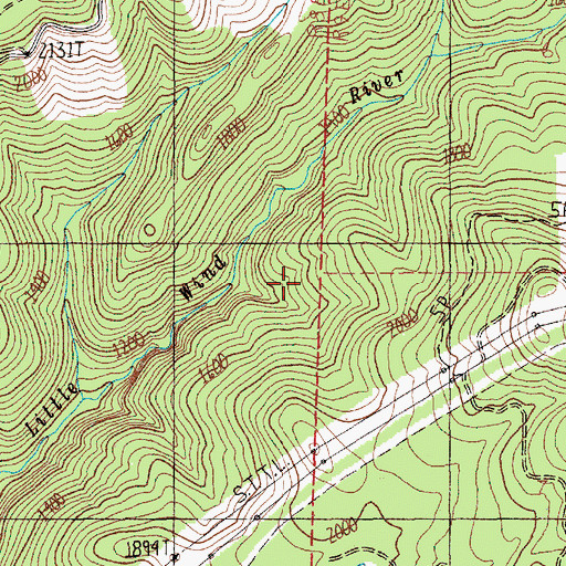 Topographic Map of Triangle Pass, WA