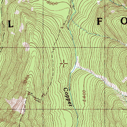 Topographic Map of William O Douglas Wilderness, WA