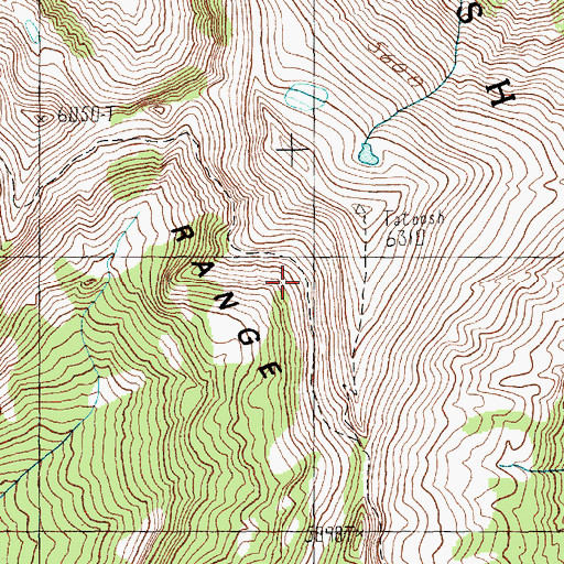 Topographic Map of Tatoosh Wilderness, WA