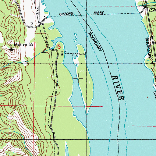 Topographic Map of Bissell Island, WA