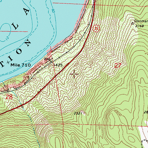 Topographic Map of Seven Devils, WA