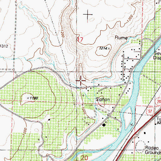 Topographic Map of Whitestone Coulee, WA