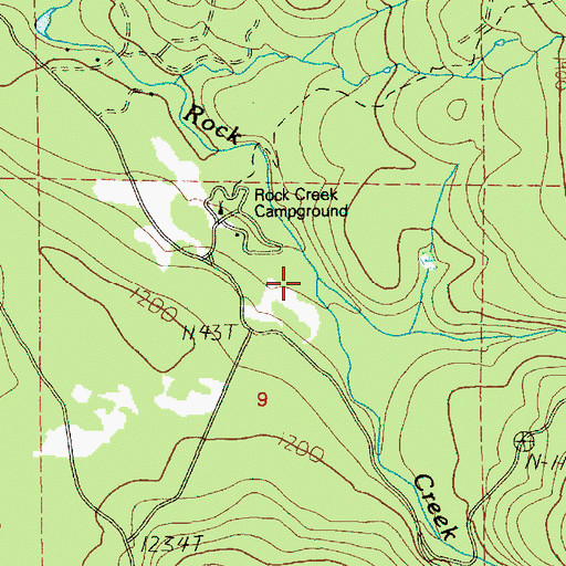 Topographic Map of Coyote Creek, WA