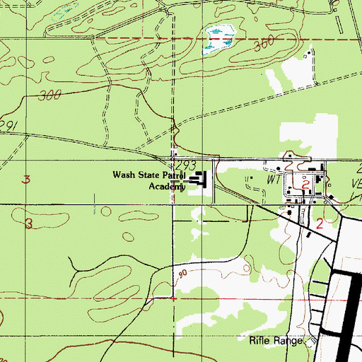 Topographic Map of Washington State Patrol Academy, WA
