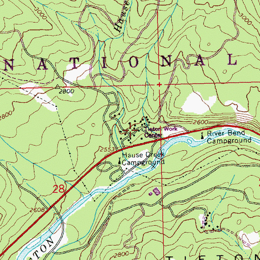 Topographic Map of Tieton Work Center, WA