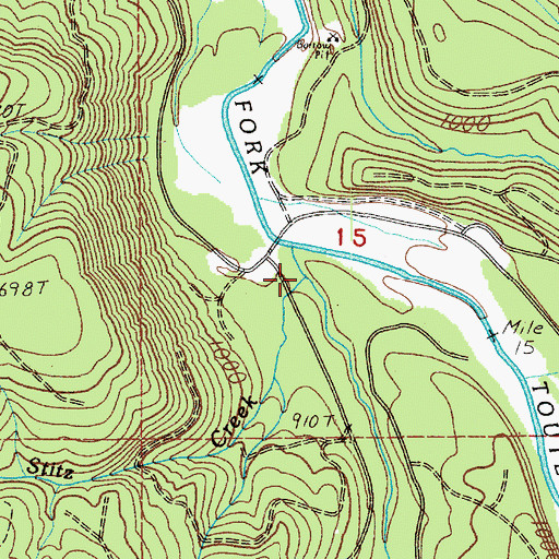 Topographic Map of Stitz Creek, WA