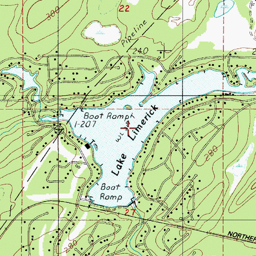 Topographic Map of Lake Limerick, WA