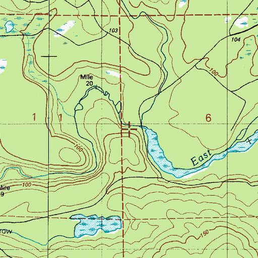 Topographic Map of The Stillwater, WA