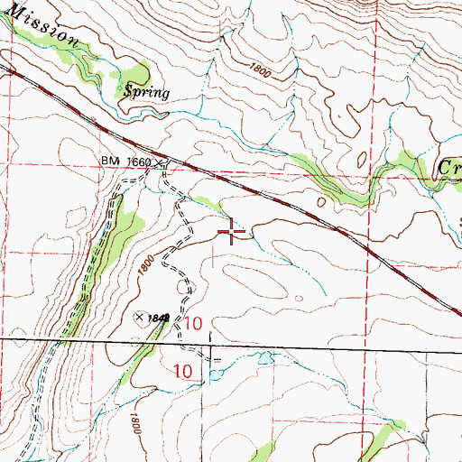 Topographic Map of French Valley, WA