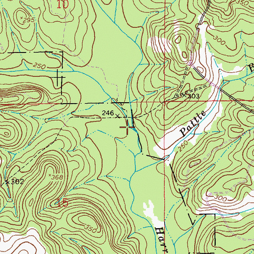 Topographic Map of Pimpkins Creek, AL